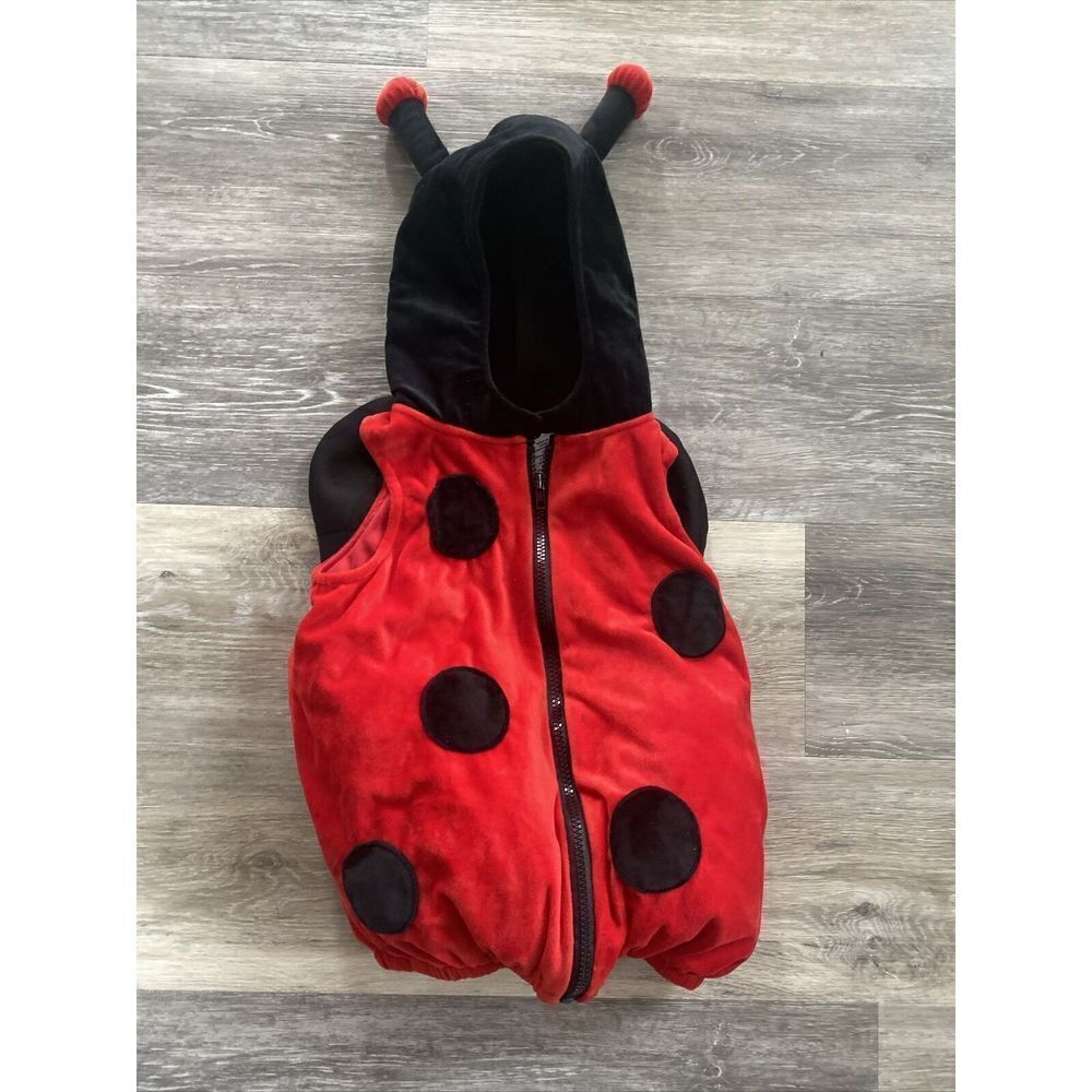 Dream Play Imagine Infant Baby Red Ladybug Hooded Halloween Costume Size 24 Mo